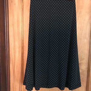 Chico's black polka dot skirt size 3